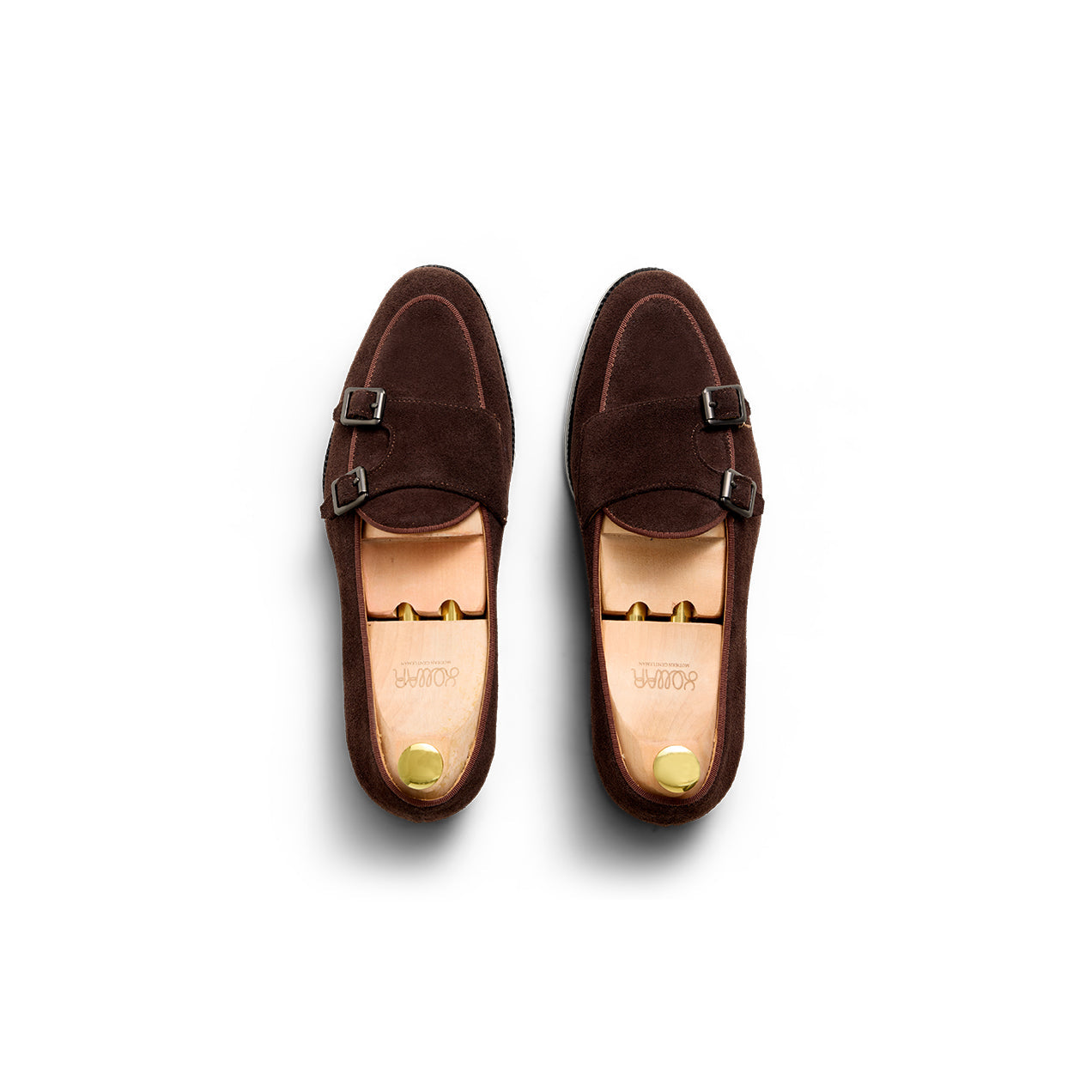 Kollar Double Monk Loafers - Chocolate (CHOS)