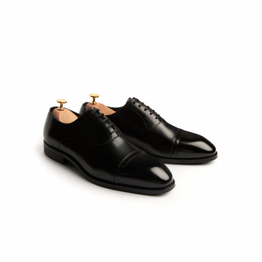 Suitman Brogue Captoe Oxfords - Black (BLK)