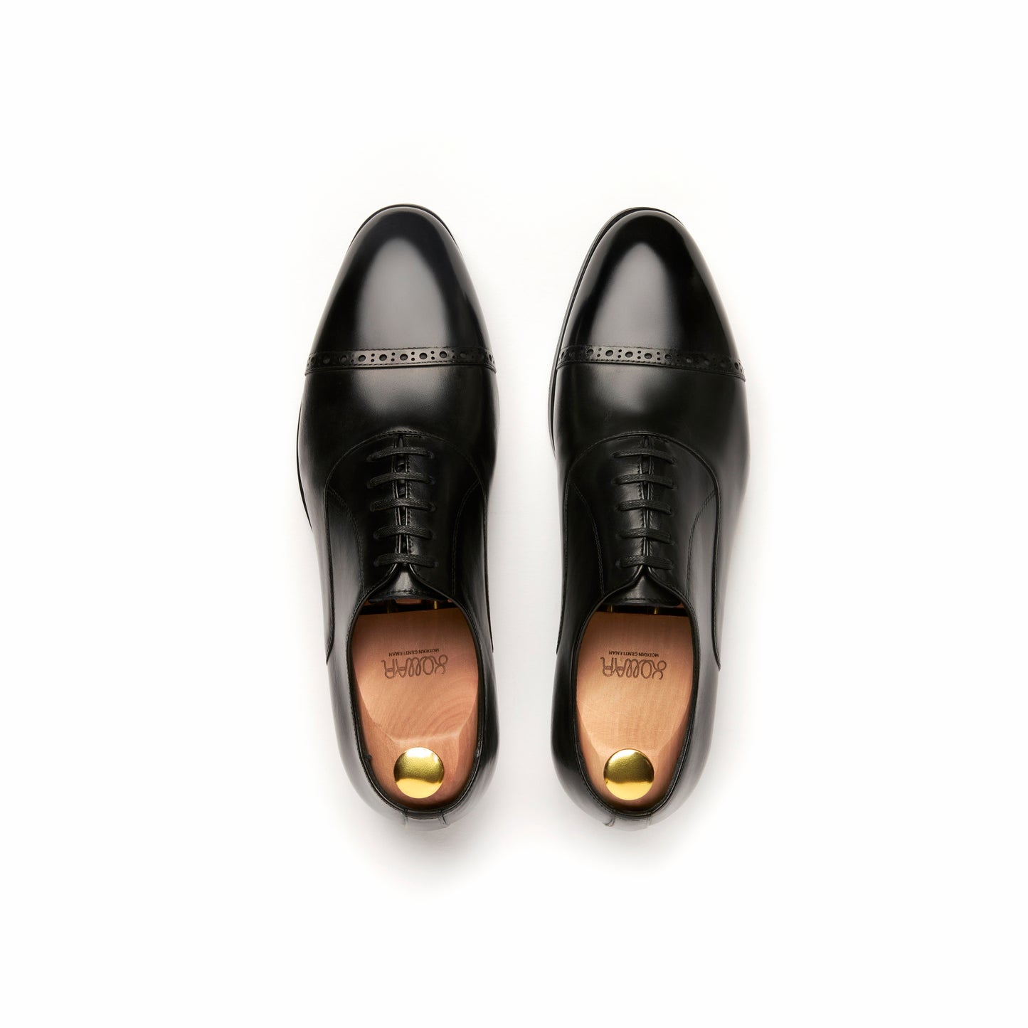 Suitman Brogue Captoe Oxfords - Black (BLK)
