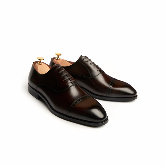 Suitman Brogue Captoe Oxfords - Brown (BRN)