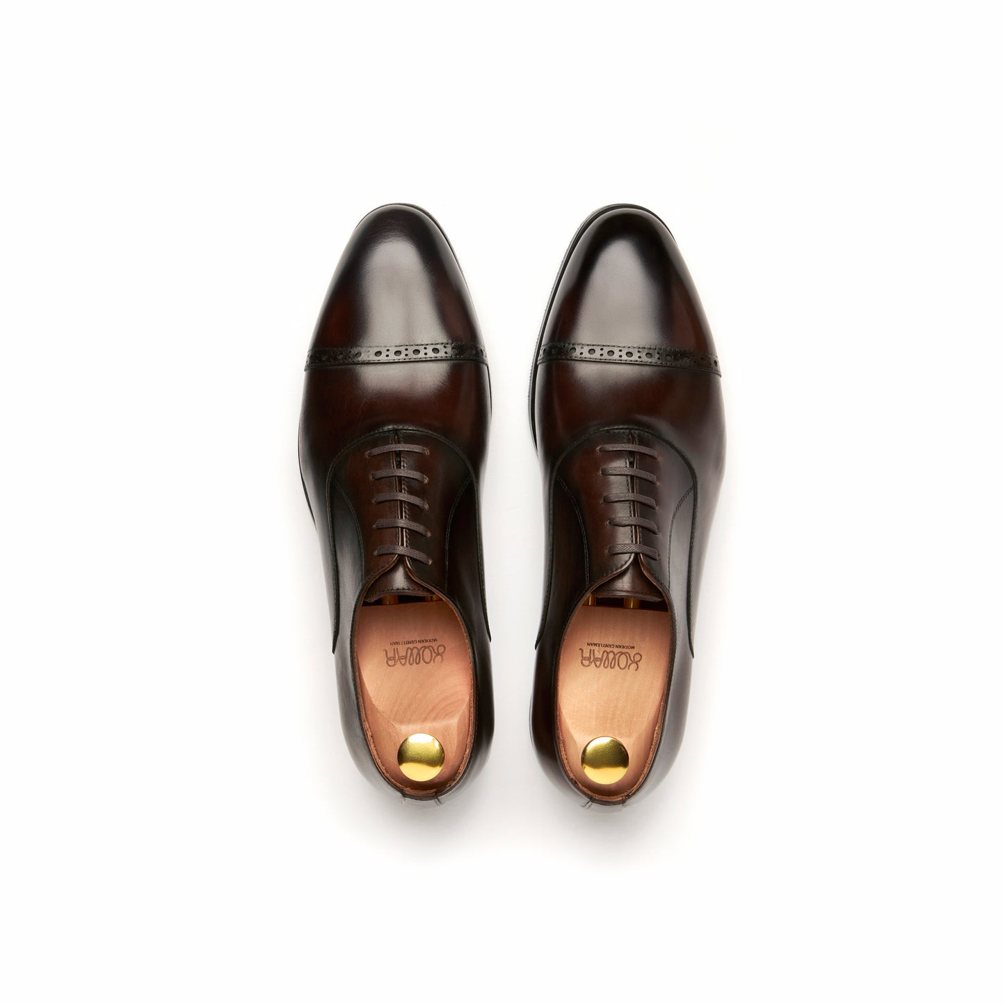 Suitman Brogue Captoe Oxfords - Brown (BRN)
