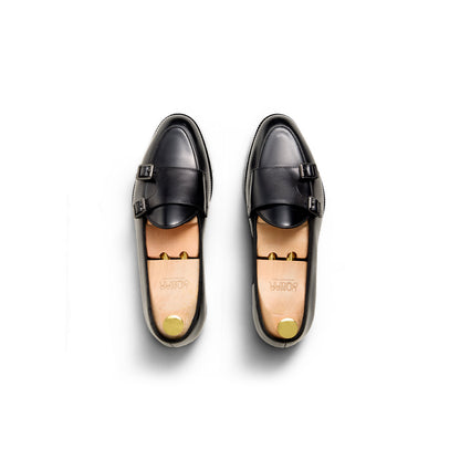 Kollar Double Monk Loafers - Black (BLK)