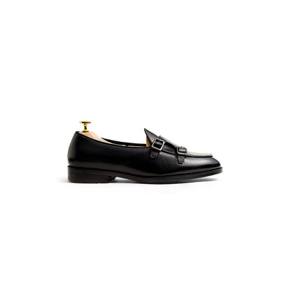 Kollar Double Monk Loafers - Black (BLK)