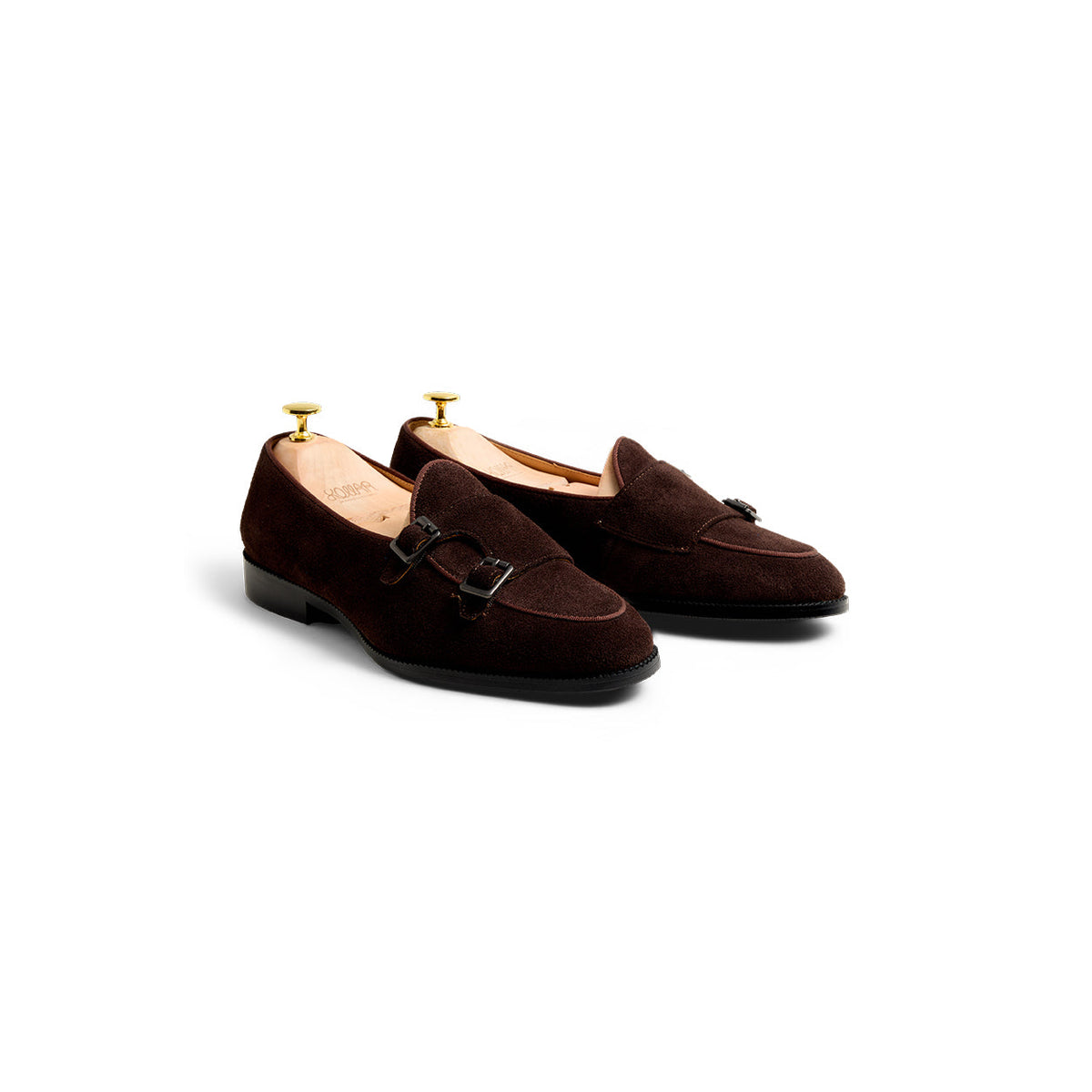 Kollar Double Monk Loafers - Chocolate (CHOS)