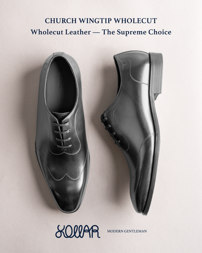 Church Wingtip Wholecut Oxfords - Black (BLK)