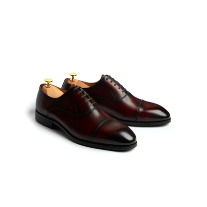 Suitman Captoe Oxfords - Burgundy (BGD)